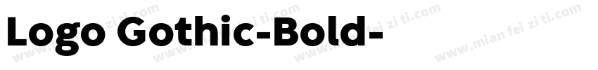 Logo Gothic-Bold字体转换